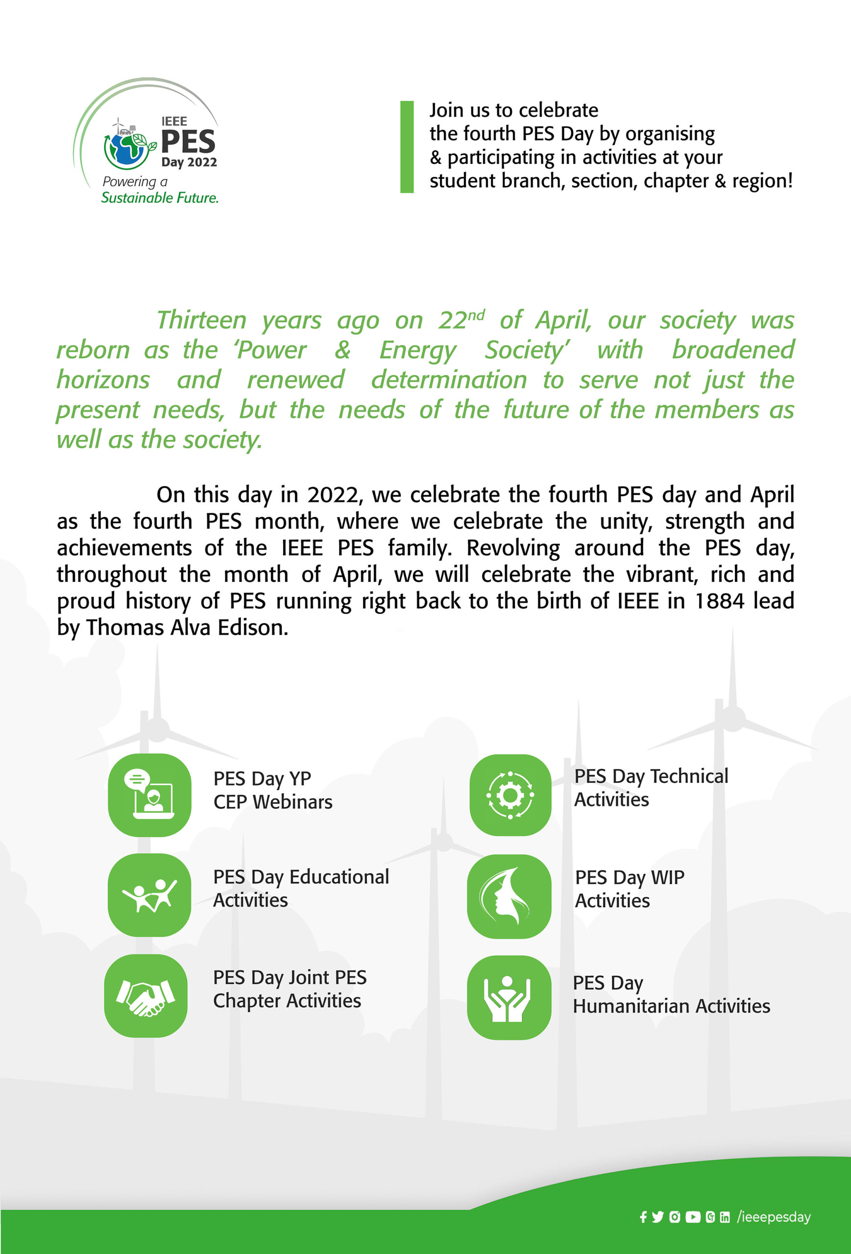 Promotional Materials IEEE PES Day 2024